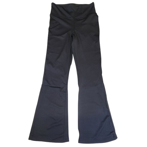 white birch Pants - White Birch Leggings Black Wide Leg Bottom Flare Yoga Womens Med New in Bag